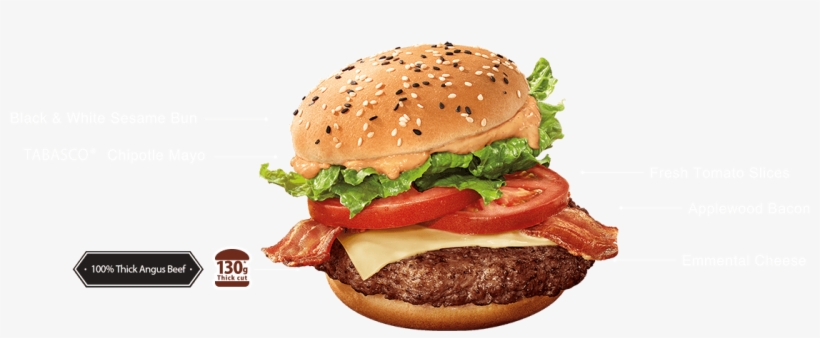 Slapped On A Juicy 130g* Angus Beef With Fresh Tomato - Cheeseburger, transparent png download