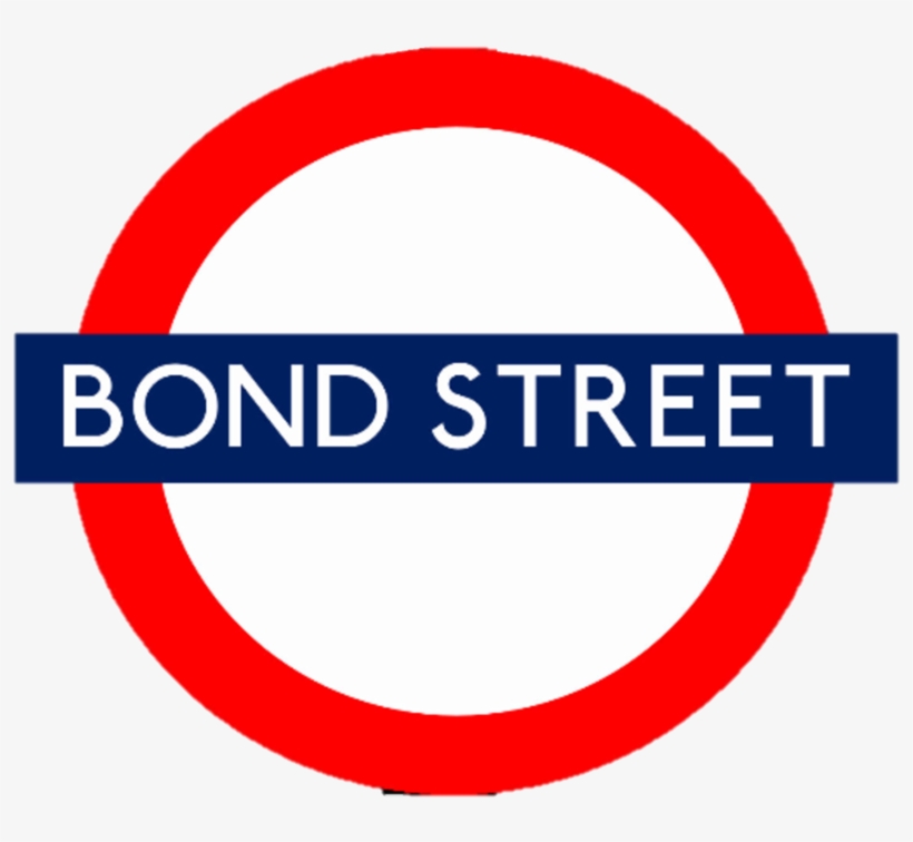 Editable Tube Station Table Number - Bond Street Station, transparent png download