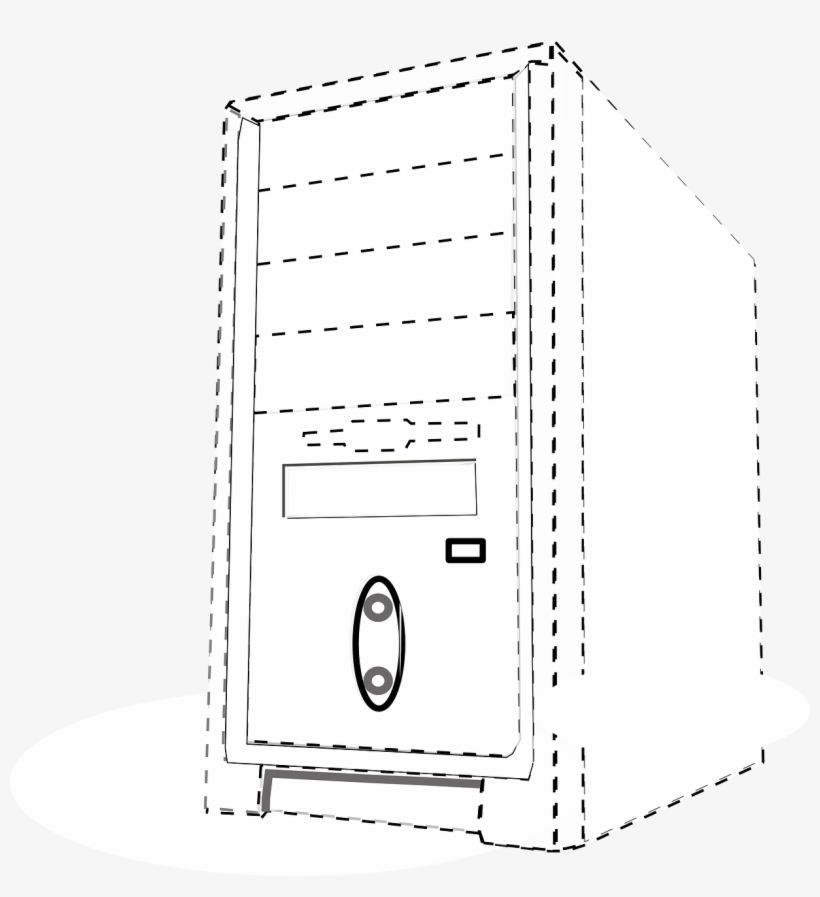 Computer Outline Png, transparent png download