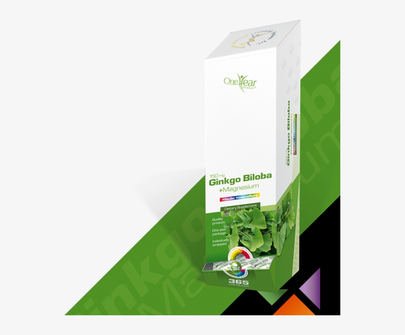 One Year Product Ginkgo Biloba 150 Mg Magnesium Inulin - Algae 4 All, transparent png download