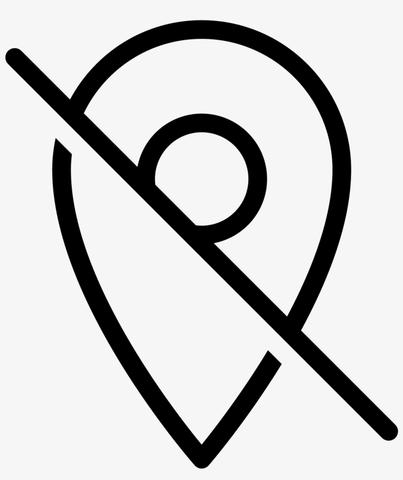 Marker Off Icon - Icon, transparent png download