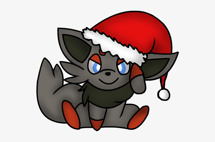 123kib, 700x600, Img 2095 - Christmas Zorua, transparent png download
