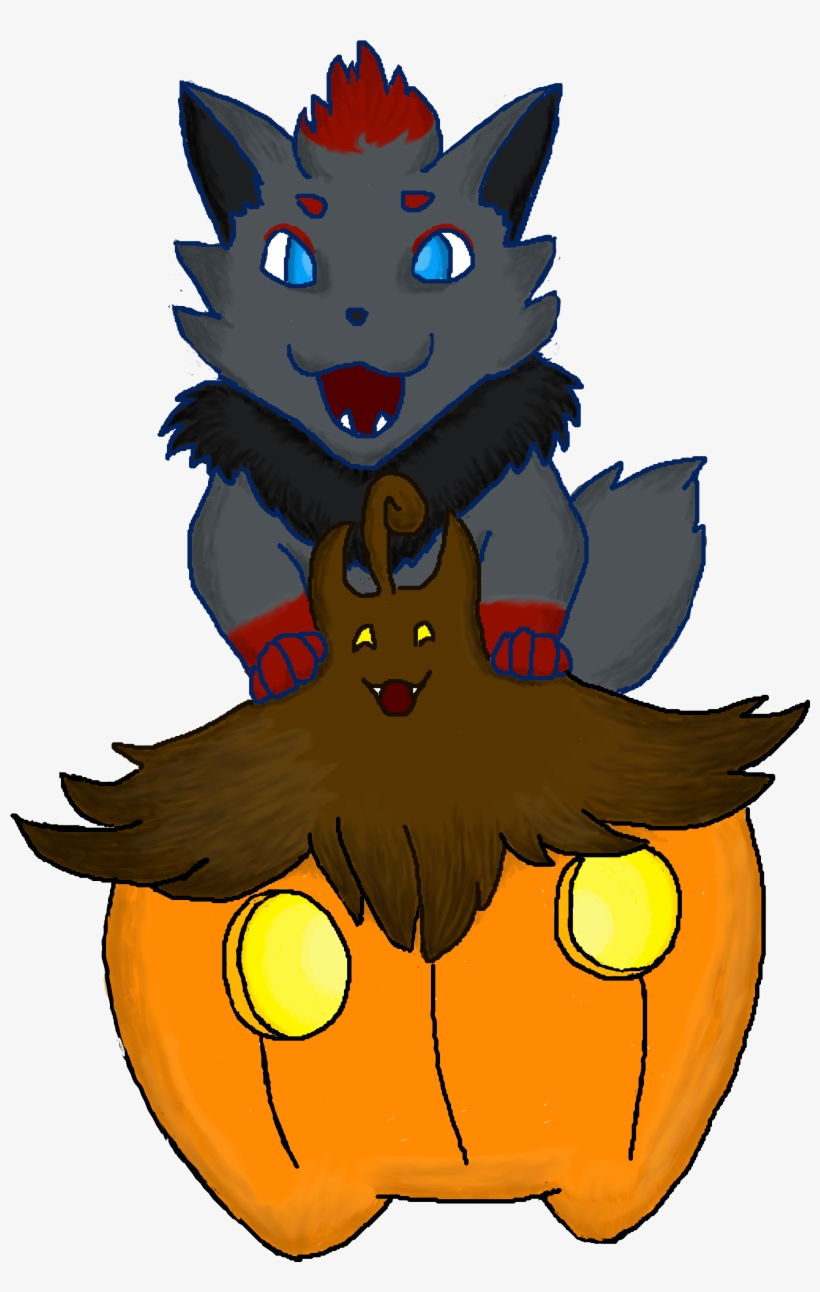 Zorua And Pumpkaboo, transparent png download