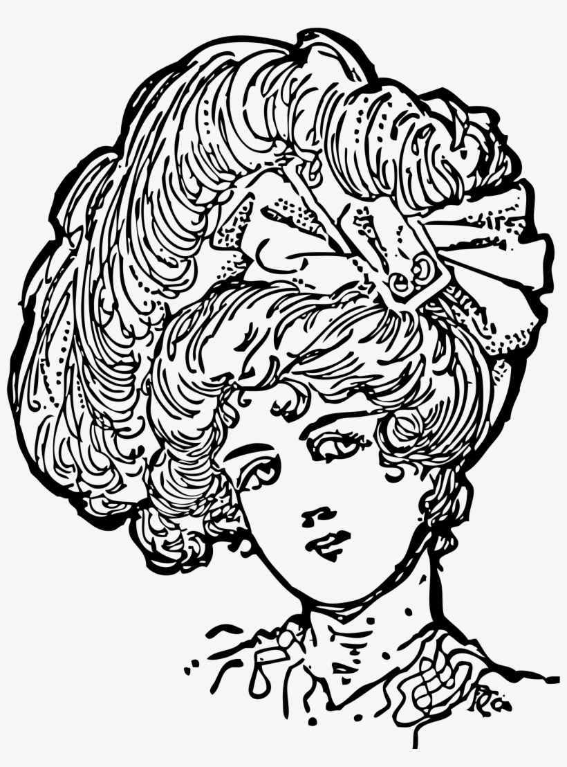 This Free Icons Png Design Of Woman With Big Hair, transparent png download