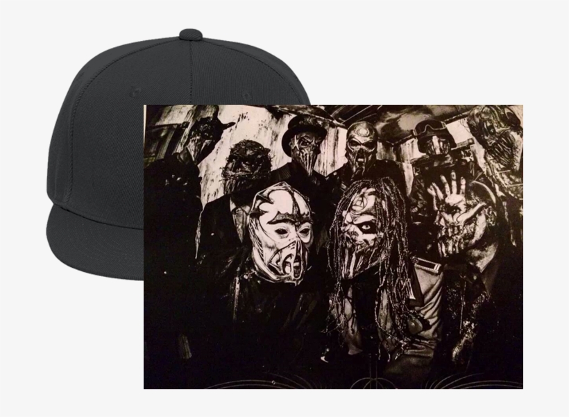 Flat Bill Fitted Hats 123 - Mushroom Head Copy Slipknot, transparent png download