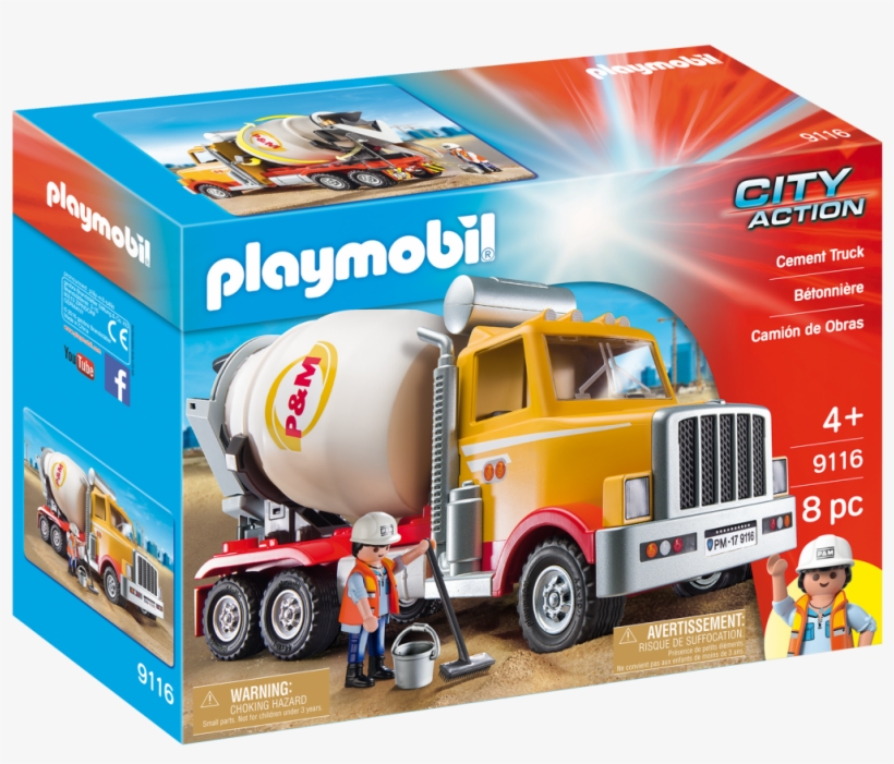 Concrete Mixer Truck Png, transparent png download