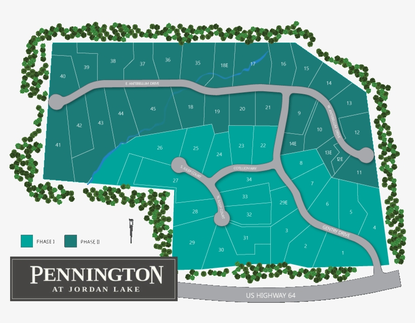Pennington At Jordan Lake New Homes In Pittsboro Sitemap - Pennington At Jordan Lake, transparent png download
