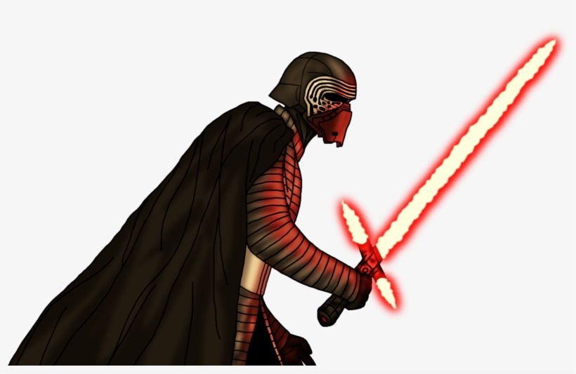 Clip Art Kylo Ren Background - Kylo Ren The Last Jedi Art, transparent png download