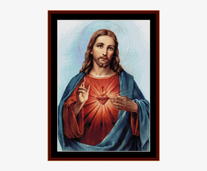 Sacred Heart Of Jesus - Sacred Heart Of Jesus And Immaculate Heart, transparent png download