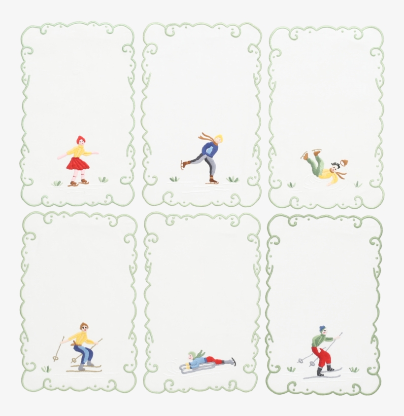 Cocktail Napkins On The Piste - Cartoon, transparent png download