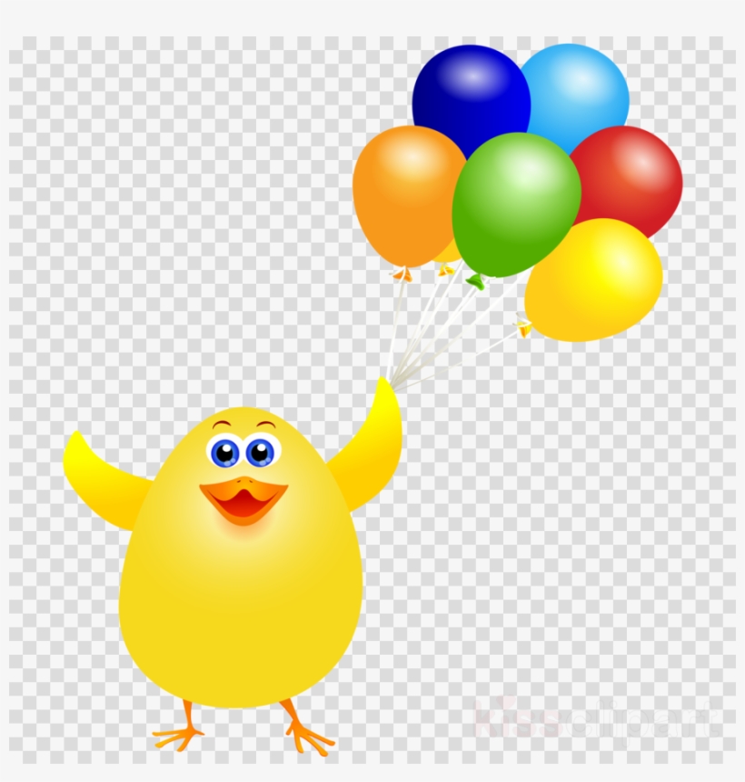 Easter Balloons Png Clipart Chicken Easter Bunny Clip - Imagen Cronometro Fondo Transparente, transparent png download