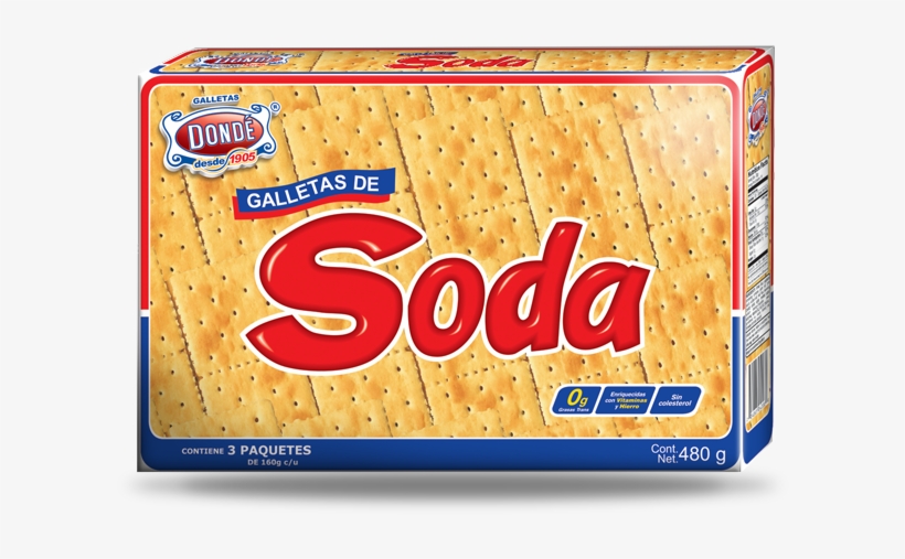 Soda-480g - Galletas Donde, transparent png download