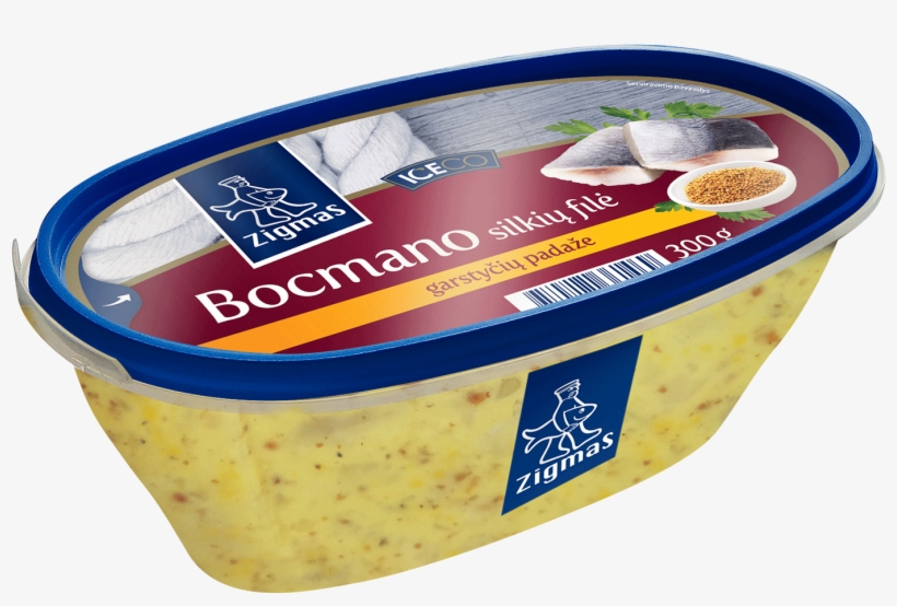 Bocmano Herring Fillet In Mustard Sauce - Silke Garstyciu Padaze, transparent png download