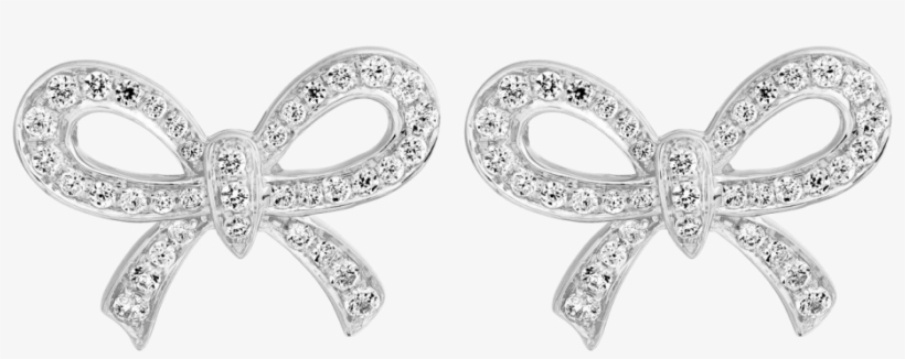 Cz Set Bow Style Earrings - Northern Ireland, transparent png download