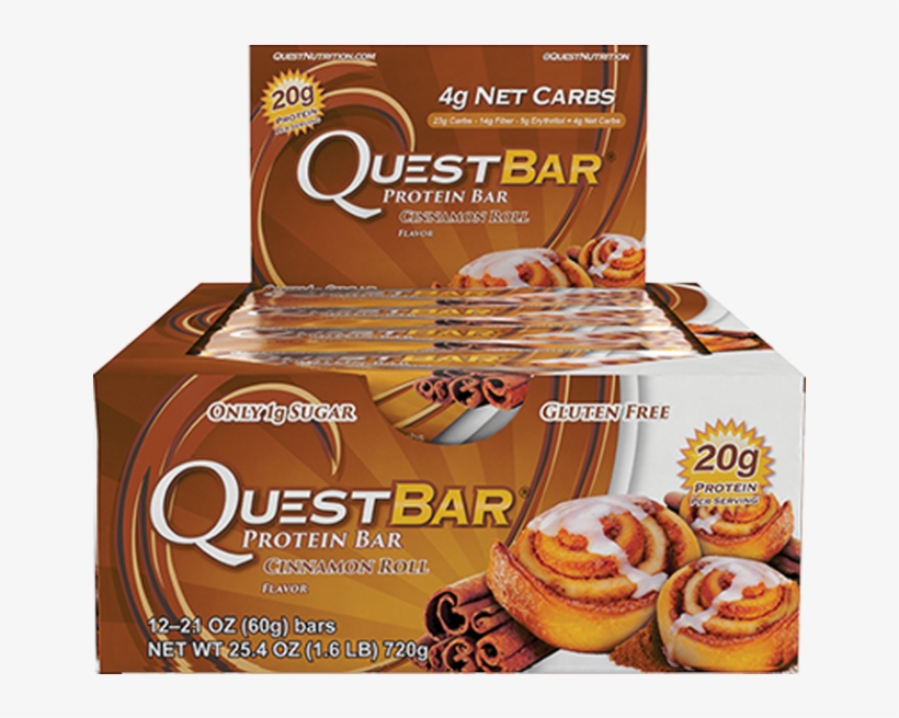 Quest Nutrition Protein Bar Cinnamon Roll Box 12 Box - Quest Bars, transparent png download