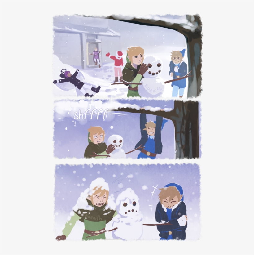Really Blue, You Even Made The Snowman Sad Plus Shadow - Swords Adventures Vio Shadow Loz Fsa Comic, transparent png download