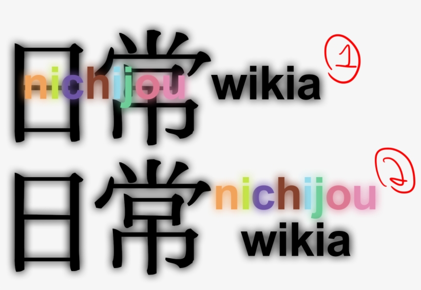 Logo Variations - Nichijou Logo, transparent png download
