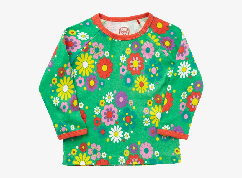 Ej Sikke Lej Hippie Flowers T-shirt Green - Sweater, transparent png download