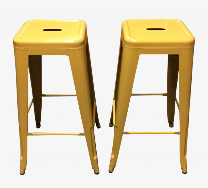 Yellow Bar Stool New Yellow Painted Metal Bar Stools - Bar Stool, transparent png download