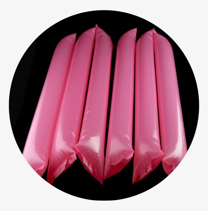 Plastic Material Of Inflatable Cheering Stick - Inflatable, transparent png download