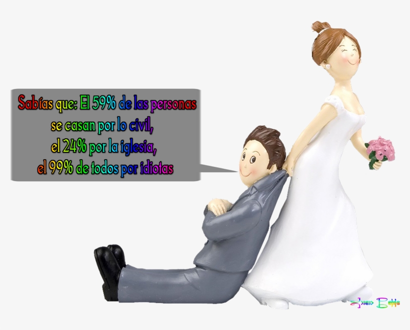 Resultado De Imagen De Sabias Que Png - Mopec Y967 – Bridal Couple Cake Figurine Yes, transparent png download