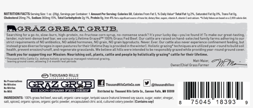 Beef Bar Label Teriyaki 2 - Portable Network Graphics, transparent png download