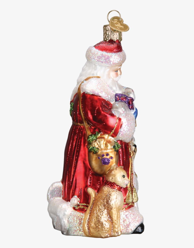 Santa's Furry Friends Ornament - Old World Christmas, transparent png download