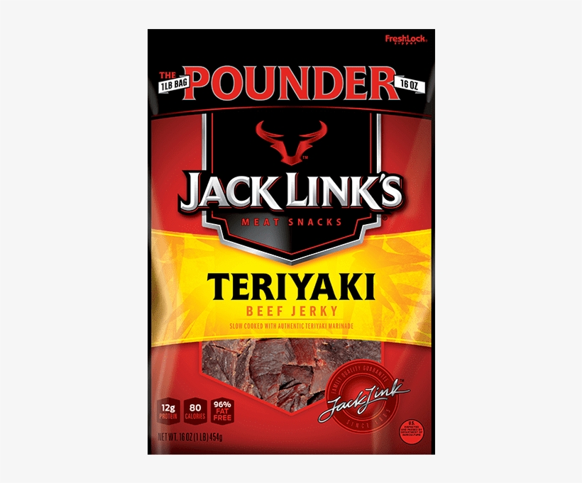 Teriyaki Beef Jerky - Jack Link's Beef Jerky, Teriyaki - 2.85 Oz Bag, transparent png download