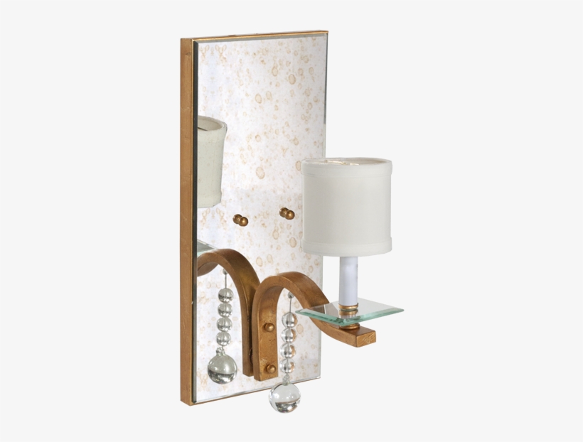 Worlds Away Bette Mirror Sconce - Worlds Away Antiqued Mirror 1-light Armed Sconce Bette, transparent png download