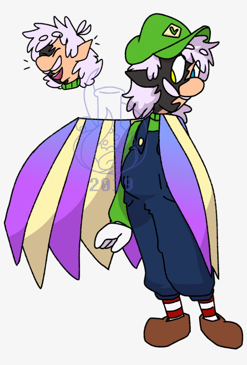 I Like The Idea Of Dimentio's Poncho Functioning Like - Cartoon, transparent png download