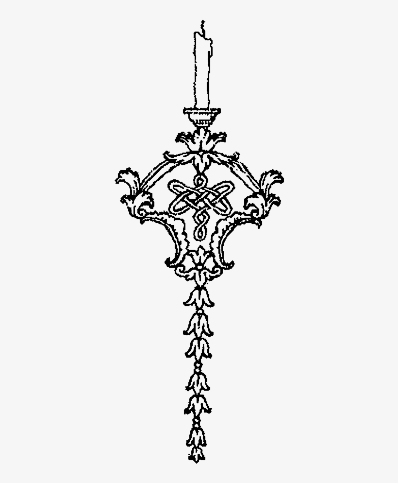 Candle Sconce Illustration - Cross, transparent png download