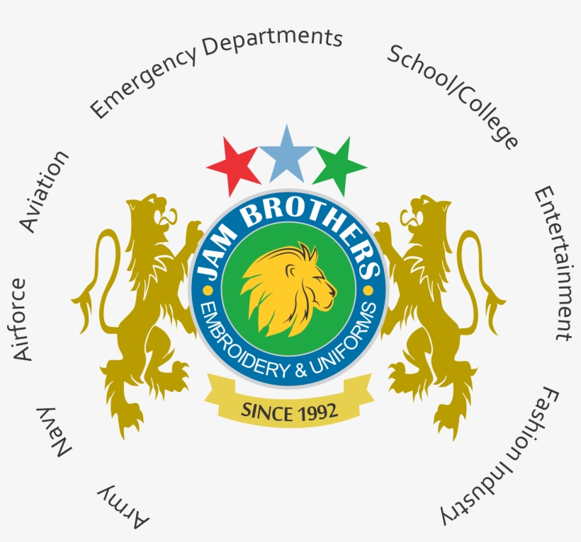 Jam Brothers Embroidery Uniforms Sialkot Bullion Badges - Jam Brothers, transparent png download