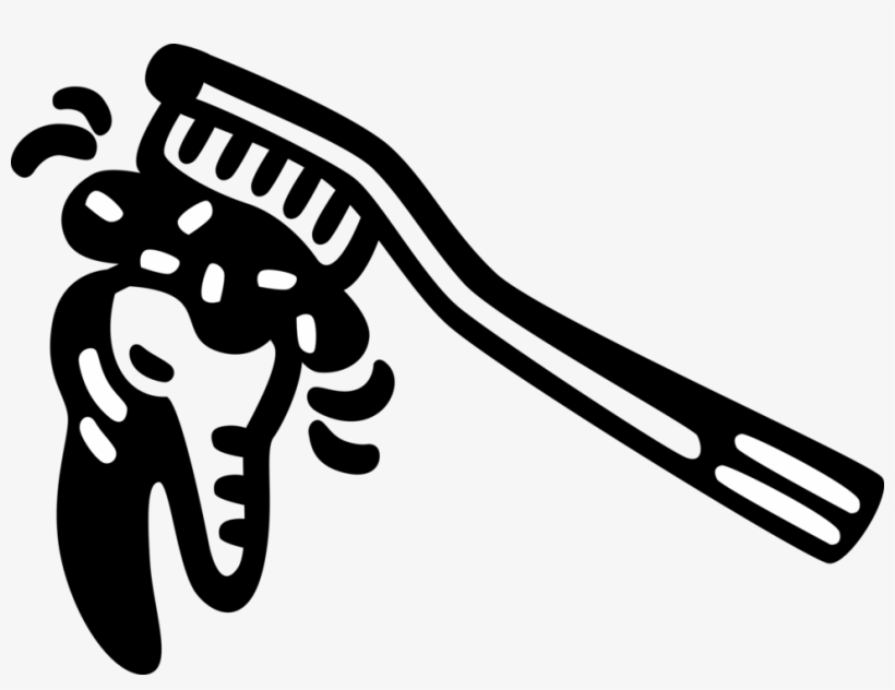 Vector Illustration Of Dental Oral Hygiene Toothbrush - Tooth, transparent png download