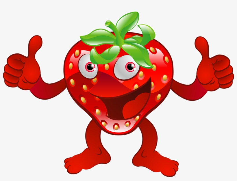 Emoticon, Emoji, Fruits And Vegetables, Eating Healthy, - مجسم فراوله, transparent png download