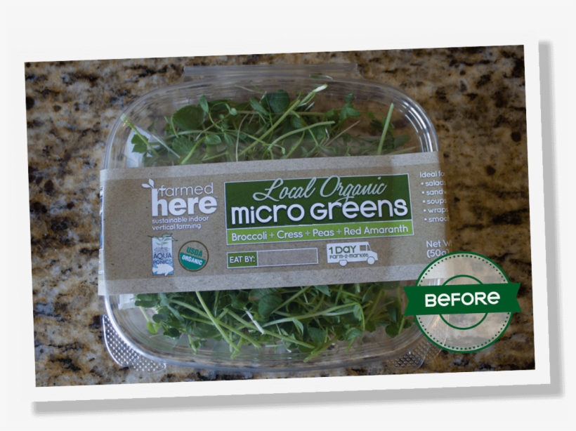 Dtd Farmedhere Microgreens Before - Farmed Here, transparent png download