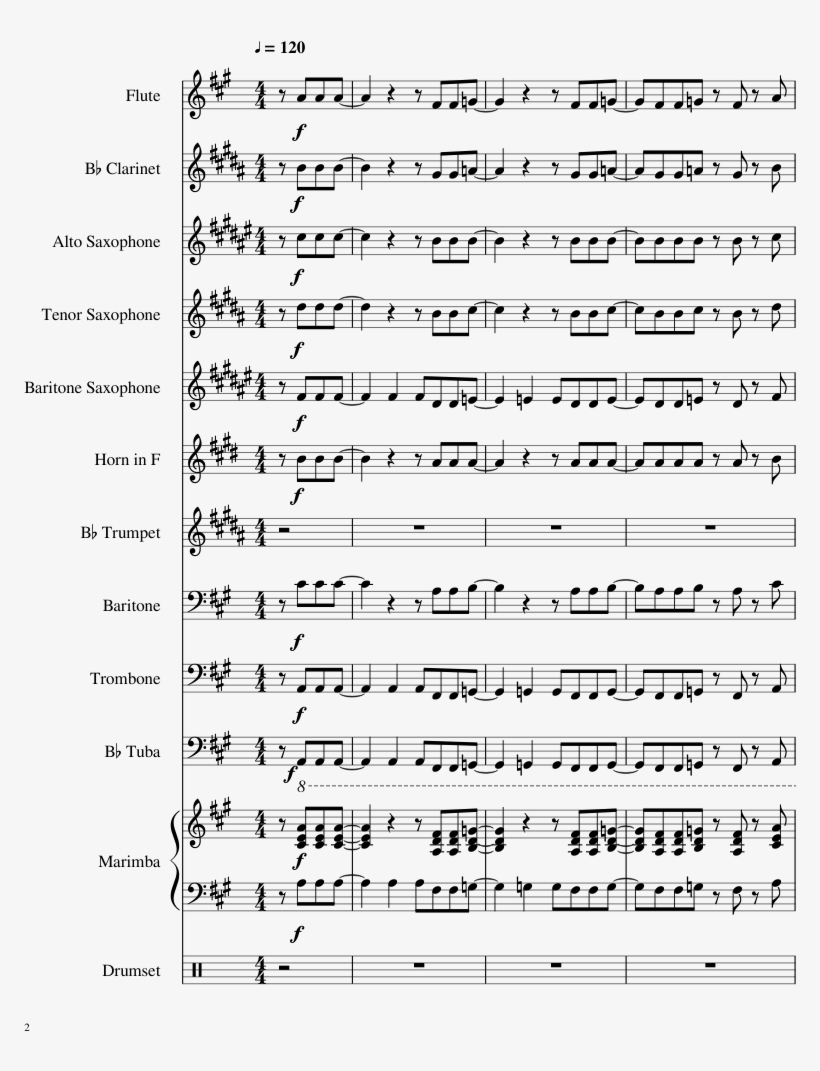 Highway To Hell Sheet Music 2 Of 16 Pages - Highway To Hell Score, transparent png download