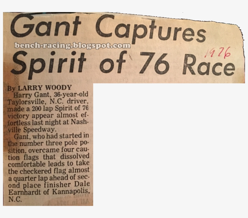 Earnhardt's Final Race In Music City - Newsprint, transparent png download