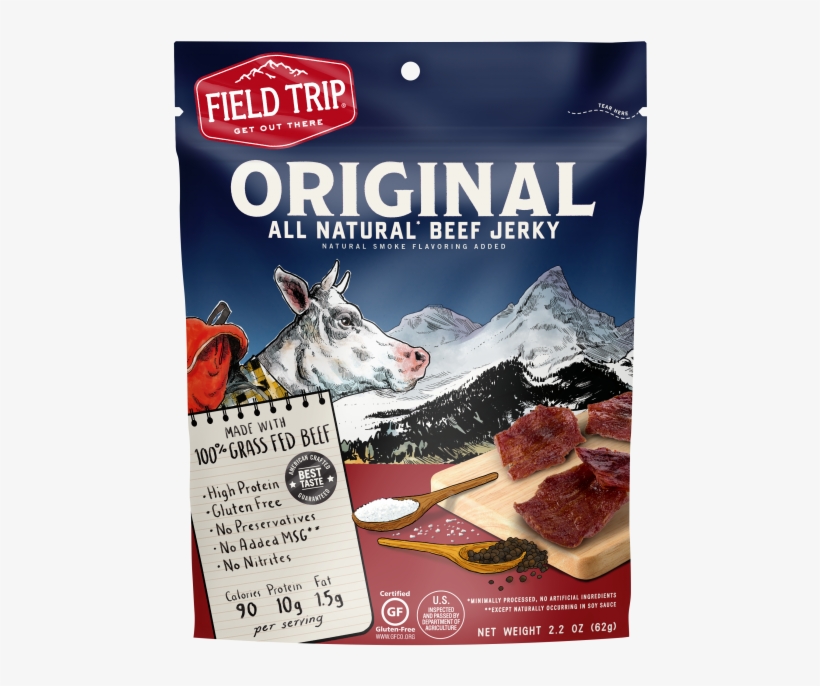 Premium - Field Trip - Grass-fed Beef Jerky Teriyaki - 2.2 Oz., transparent png download