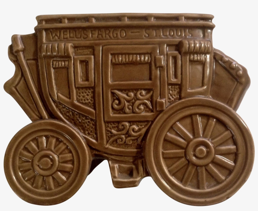 Rare Vintage Rubens Wells Fargo Stagecoach Planter - Carriage, transparent png download