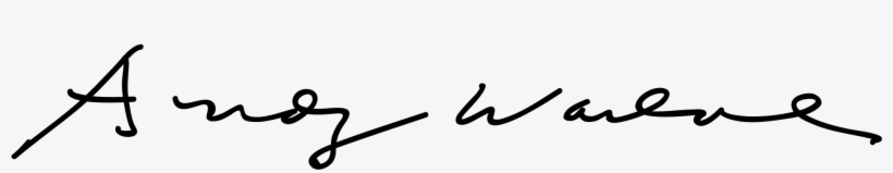 Open - Firma De Andy Warhol, transparent png download