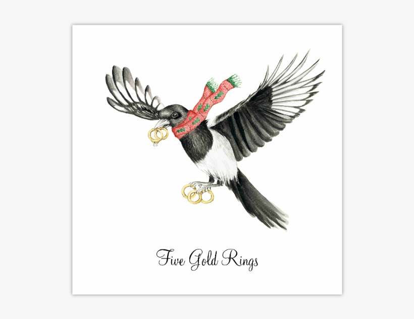 Five Gold Rings, Four Calling Birds, Three French Hens, - Gold, transparent png download