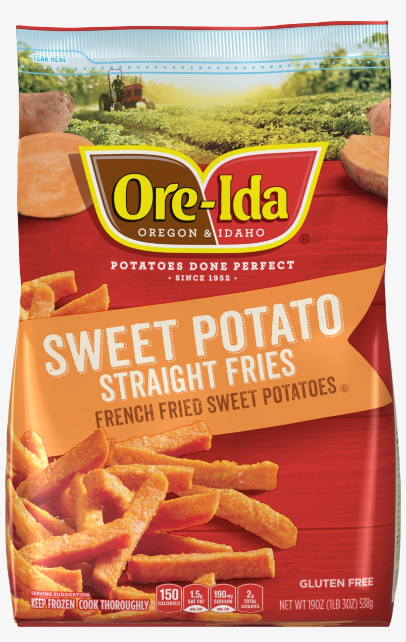 Ore-ida French Fried Sweet Potatoes Straight Fries, - Ore Ida Sweet Potatoes Straight Fries - 19 Oz Bag, transparent png download