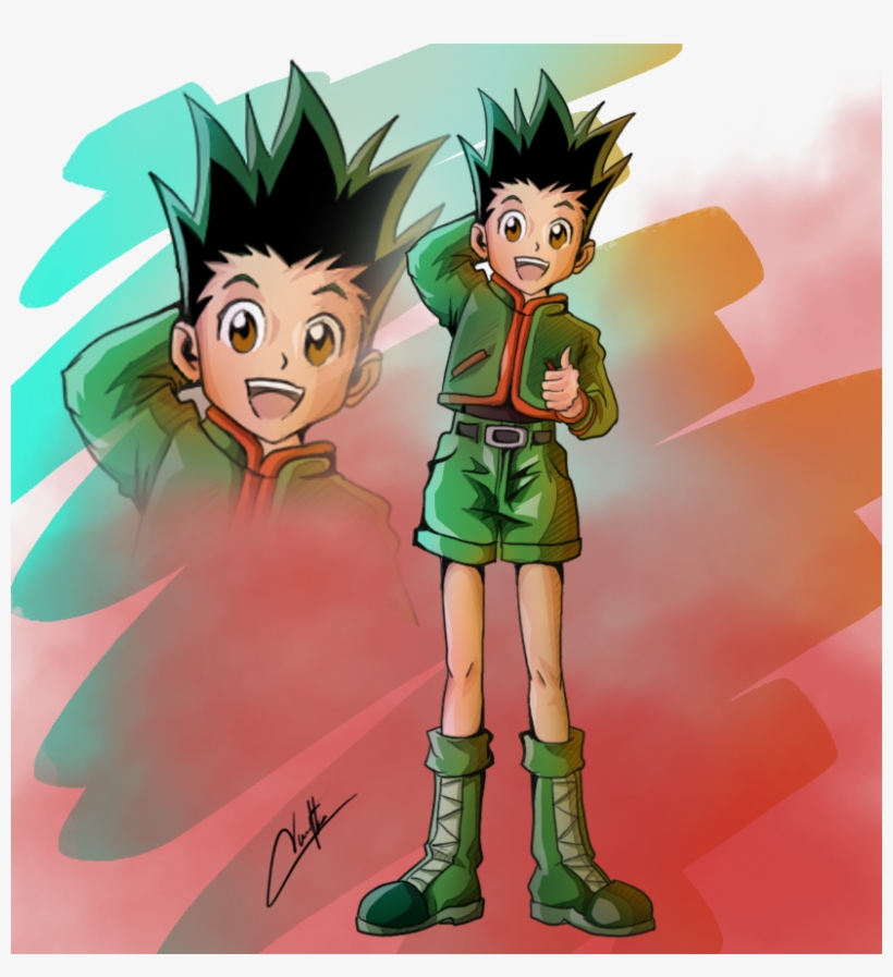 Hunterxhunterv Gon Freecs - Cartoon, transparent png download