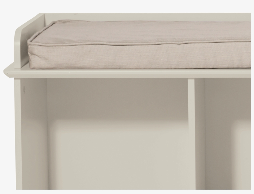 Storage Bench In Stone With A Cushion In The Colour - Bench, transparent png download