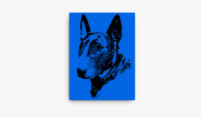 Bull Terrier Duotone Comic Canvas - Bullterrierhund Post-it Klebezettel, transparent png download
