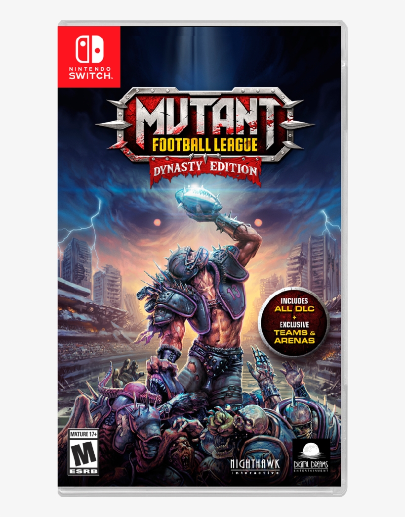 Digital Dreams Entertainment - Mutant Football League Switch, transparent png download