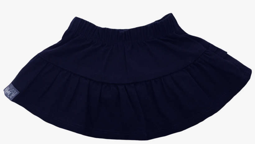 Back Ruffle Skirt Navy Twill - Miniskirt, transparent png download