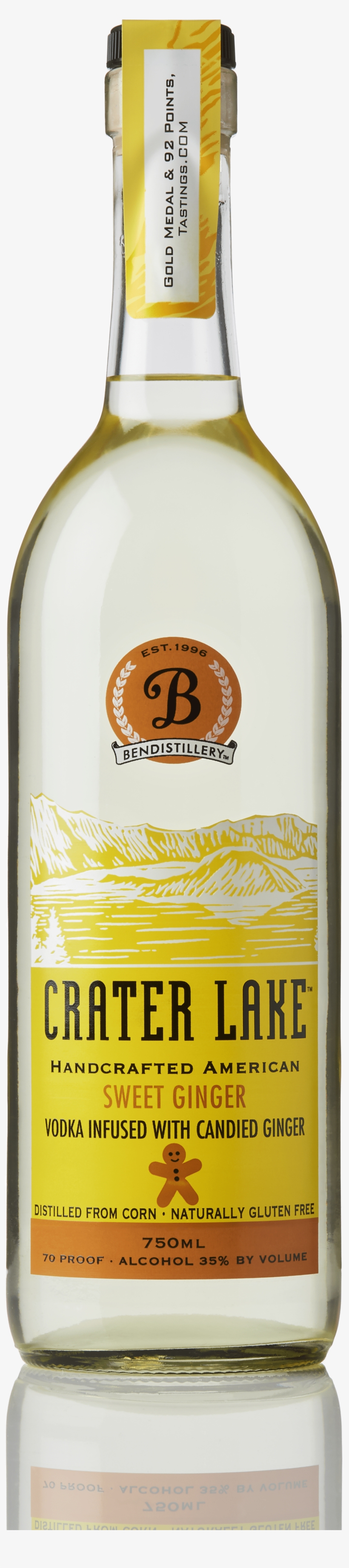 The Spicy Tingle Of The Ginger Hits You First But Is - Crater Lake Vodka, transparent png download