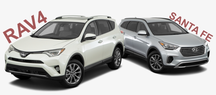 2017 Toyota Rav4 Vs 2017 Hyundai Santa Fe, transparent png download