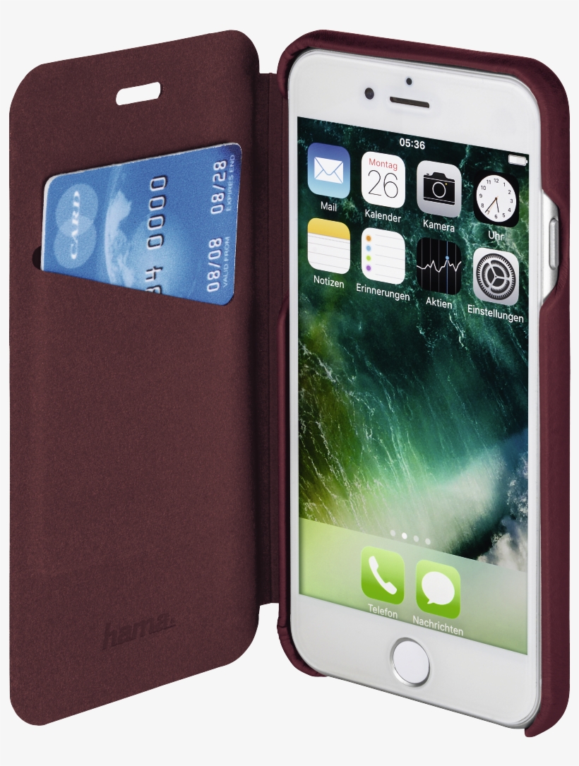 Abx2 High-res Image - Hama Booklet Ricardo - Schutzhülle Für Iphone 7 - Leder, transparent png download